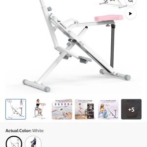 White and Pink Exercise Machine